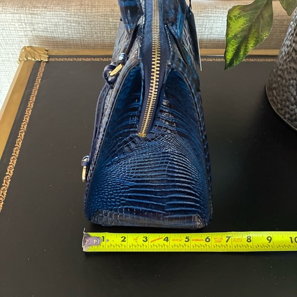 Brahmin Small Caroline NWT in Sapphire Blue Top Handle Satchel Never Carried - Picture 8 of 10